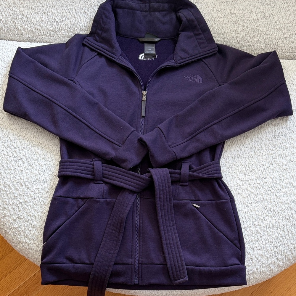 The North Face Dark Purple Zip-Up Jacket size M.